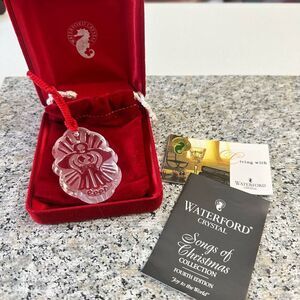 Waterford Crystal 1999 The Songs of Christmas 4th Ed “Joy to the World” Ornament